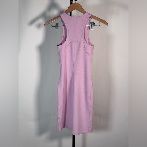 NWOT Lululemon Ribbed Softstreme Slim-Fit Tank Dress Pink Peony - Picture 4 of 6